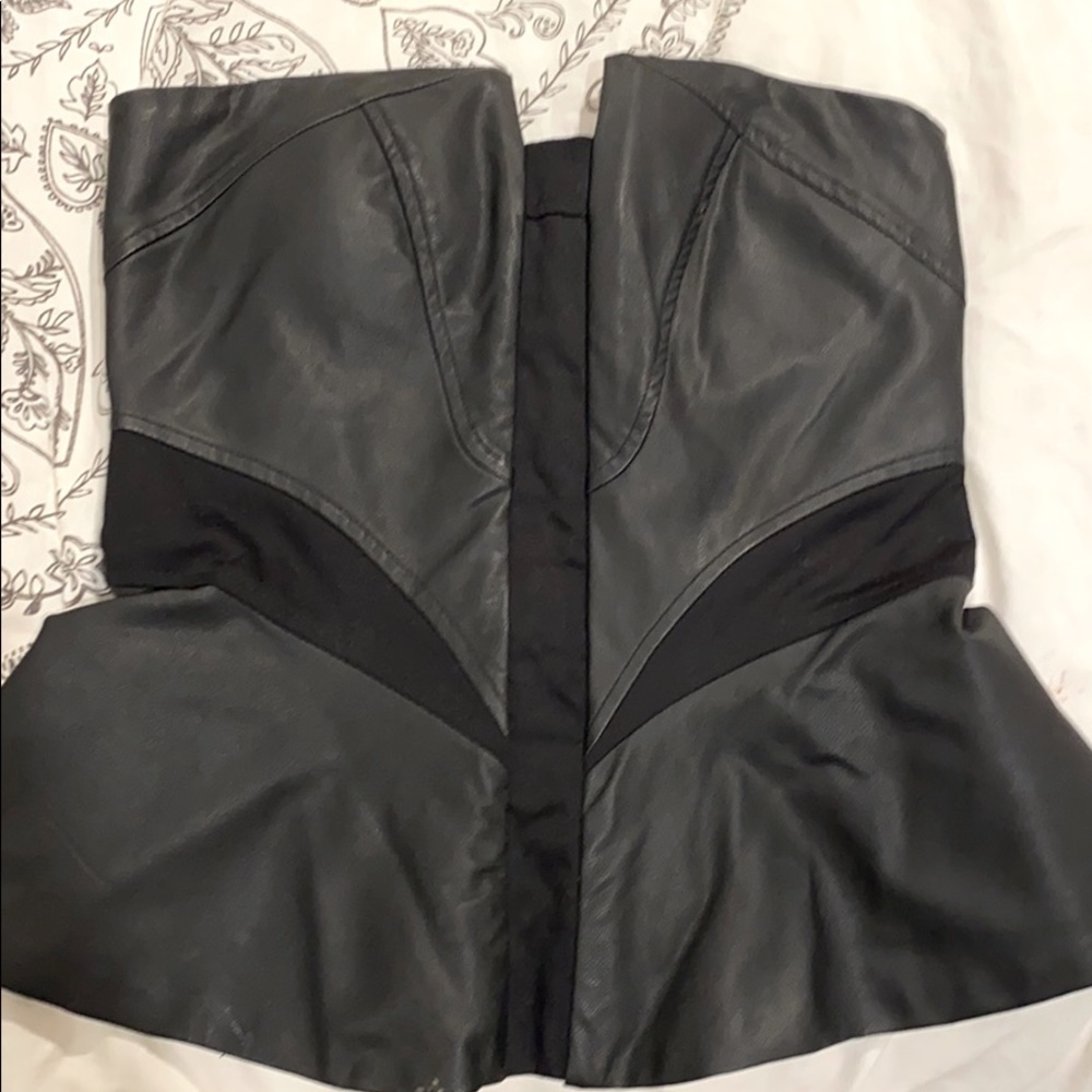 Leather corset